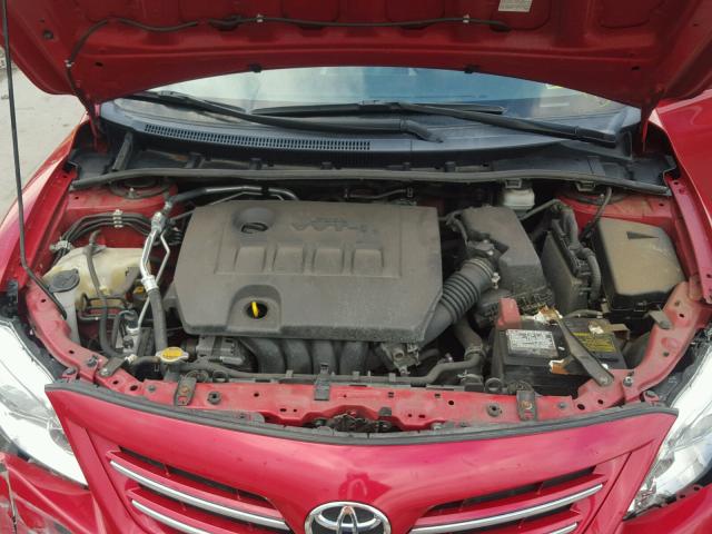 2T1BU4EEXDC923882 - 2013 TOYOTA COROLLA BA RED photo 7