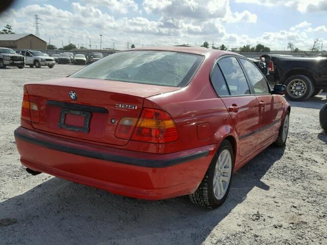 WBAET37495NJ87298 - 2005 BMW 325 I RED photo 4