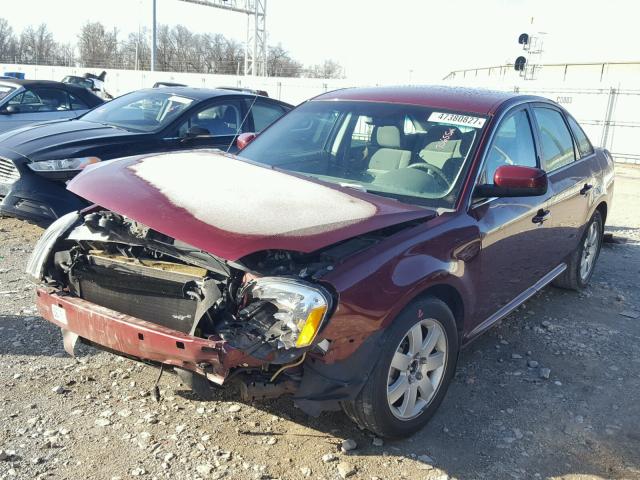 1MEHM40197G607456 - 2007 MERCURY MONTEGO LU MAROON photo 2