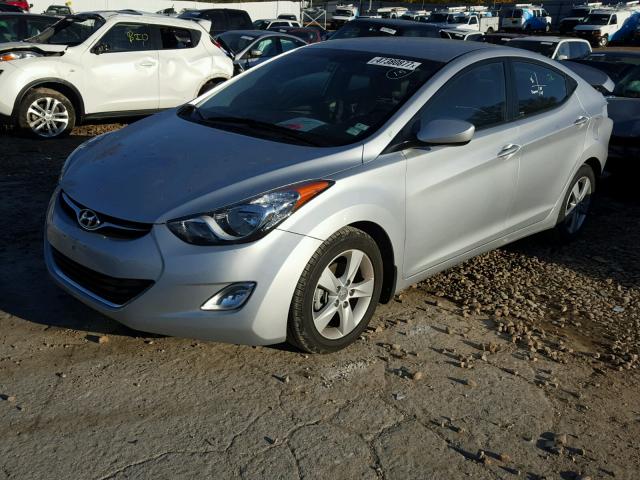 5NPDH4AE5DH423922 - 2013 HYUNDAI ELANTRA GL SILVER photo 2