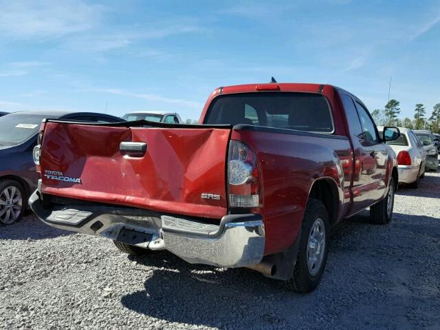 5TFTX4CN2EX046841 - 2014 TOYOTA TACOMA ACC RED photo 4