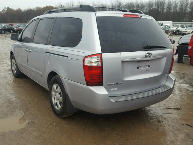 KNDMB233086196723 - 2008 KIA SEDONA EX SILVER photo 3