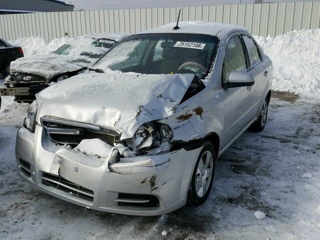 KL1TD5DE3BB162398 - 2011 CHEVROLET AVEO LS SILVER photo 2