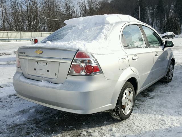 KL1TD5DE3BB162398 - 2011 CHEVROLET AVEO LS SILVER photo 4