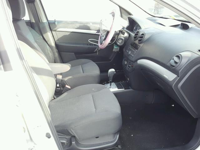 KL1TD5DE3BB162398 - 2011 CHEVROLET AVEO LS SILVER photo 5