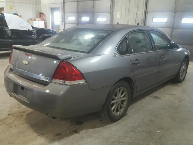 2G1WC581669186677 - 2006 CHEVROLET IMPALA LT GRAY photo 4