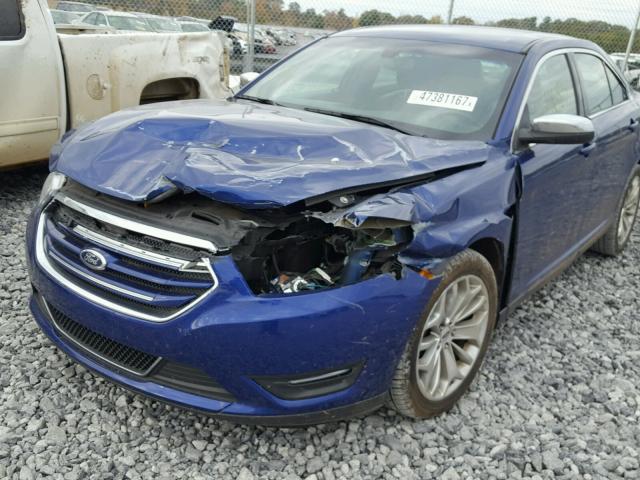 1FAHP2F89FG109022 - 2015 FORD TAURUS LIM BLUE photo 9