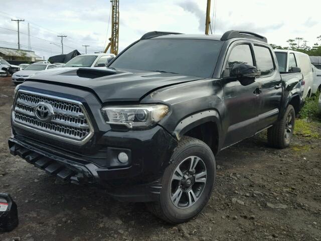 5TFCZ5ANXGX045538 - 2016 TOYOTA TACOMA DOU BLACK photo 2