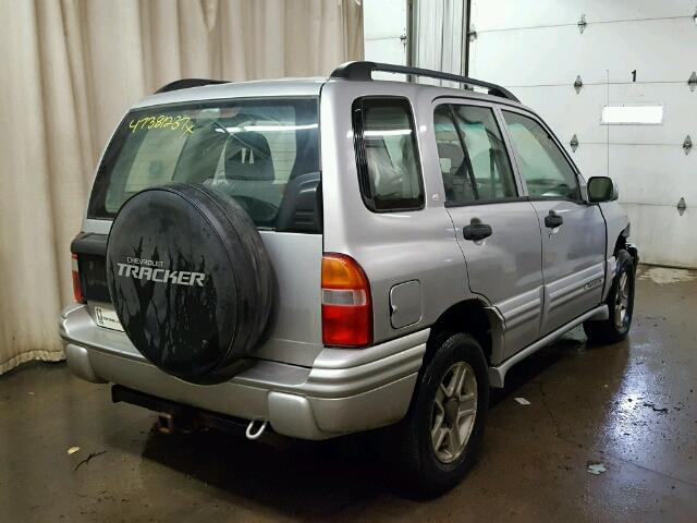 2CNBJ634236923319 - 2003 CHEVROLET TRACKER LT SILVER photo 4