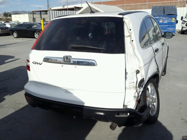 JHLRE38528C007278 - 2008 HONDA CR-V EX WHITE photo 4