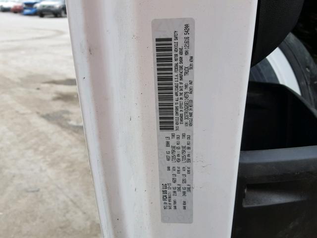 3C6TRVDG2GE114579 - 2016 RAM PROMASTER 白色 照片 10