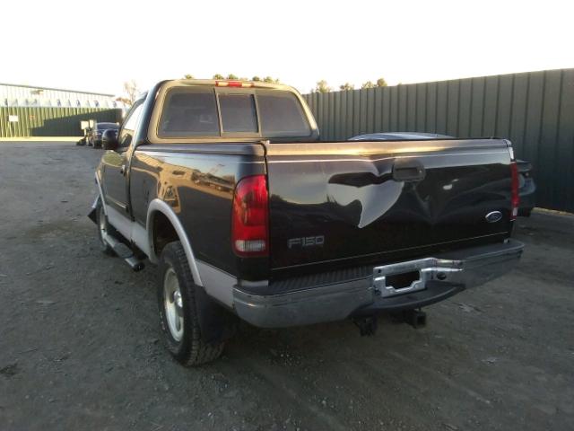 1FTRF18L51NB60597 - 2001 FORD F150 BLACK photo 3