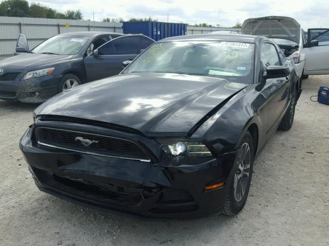 1ZVBP8AM4E5201380 - 2014 FORD MUSTANG BLACK photo 2