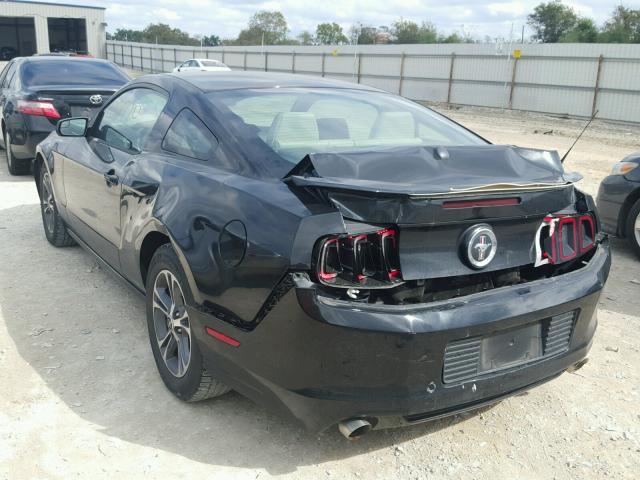 1ZVBP8AM4E5201380 - 2014 FORD MUSTANG BLACK photo 3