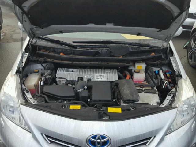 JTDZN3EU9C3177848 - 2012 TOYOTA PRIUS V SILVER photo 7