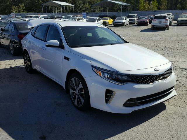 5XXGW4L26GG045728 - 2016 KIA OPTIMA SX WHITE photo 1