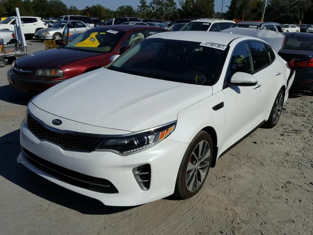 5XXGW4L26GG045728 - 2016 KIA OPTIMA SX WHITE photo 2