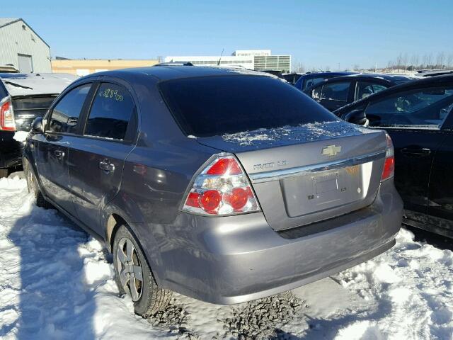 KL1TD55617B090700 - 2007 CHEVROLET AVEO BASE SILVER photo 3