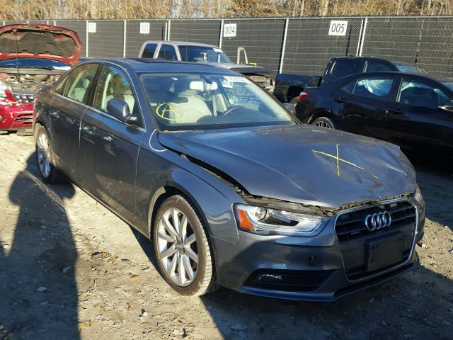 WAUFFAFL4DN014585 - 2013 AUDI A4 PREMIUM GRAY photo 1