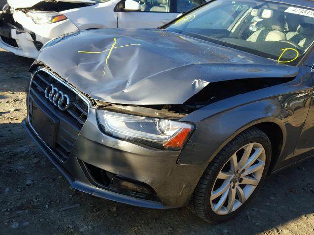 WAUFFAFL4DN014585 - 2013 AUDI A4 PREMIUM GRAY photo 9