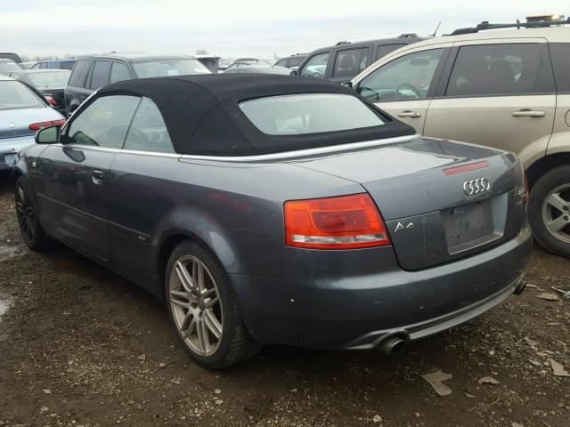 WAUDF48H99K009442 - 2009 AUDI A4 2.0T CA BLUE photo 3