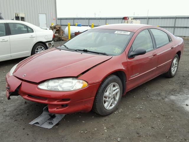 2B3HD46R91H638704 - 2001 DODGE INTREPID S RED photo 2