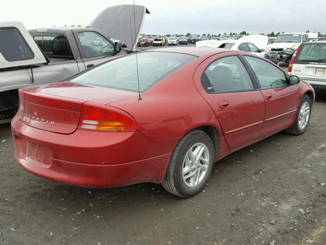 2B3HD46R91H638704 - 2001 DODGE INTREPID S RED photo 4