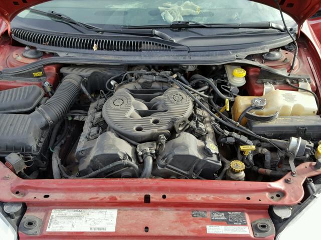 2B3HD46R91H638704 - 2001 DODGE INTREPID S RED photo 7