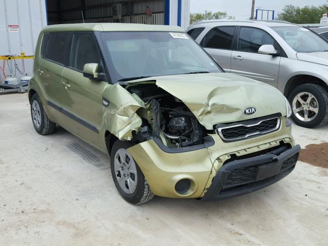 KNDJT2A56D7620043 - 2013 KIA SOUL GREEN photo 1