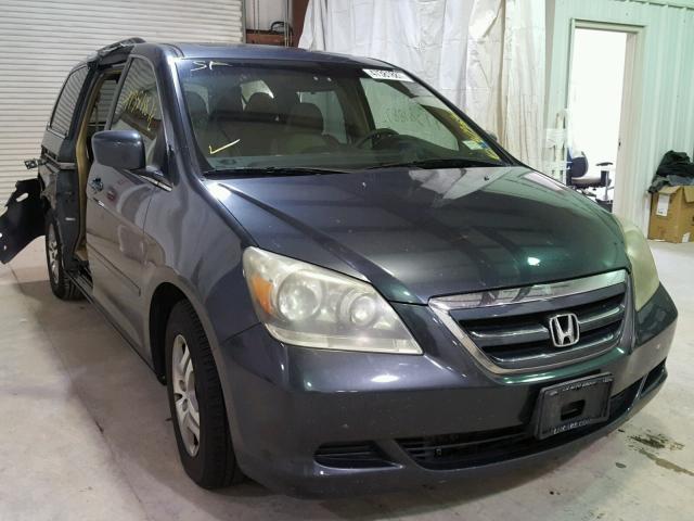 5FNRL38665B415177 - 2005 HONDA ODYSSEY EX BLUE photo 1