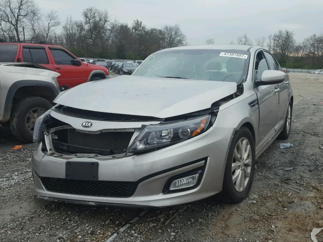 5XXGN4A78EG306419 - 2014 KIA OPTIMA EX GRAY photo 2