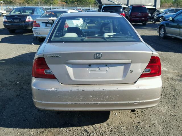 1HGEM22002L025874 - 2002 HONDA CIVIC EX GRAY photo 10