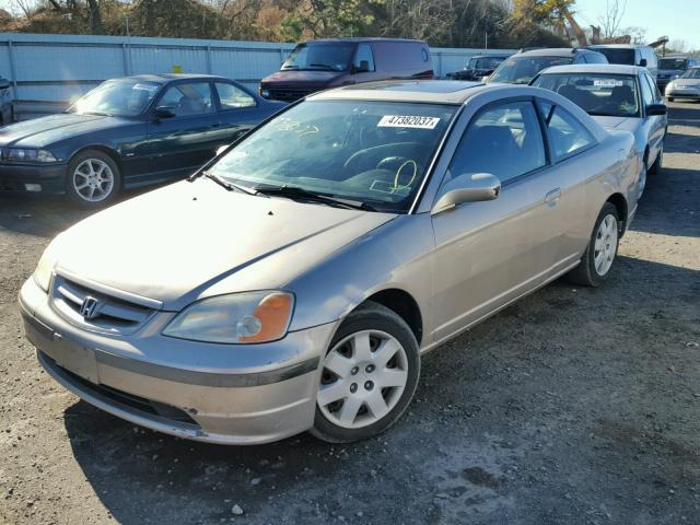 1HGEM22002L025874 - 2002 HONDA CIVIC EX GRAY photo 2