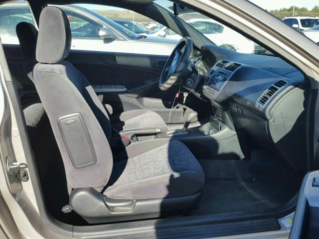 1HGEM22002L025874 - 2002 HONDA CIVIC EX GRAY photo 5