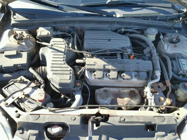 1HGEM22002L025874 - 2002 HONDA CIVIC EX GRAY photo 7