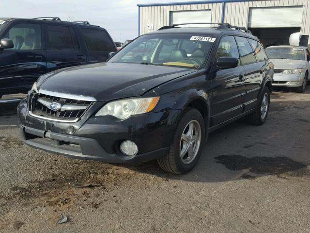 4S4BP62C387317784 - 2008 SUBARU OUTBACK 2. BLACK photo 2