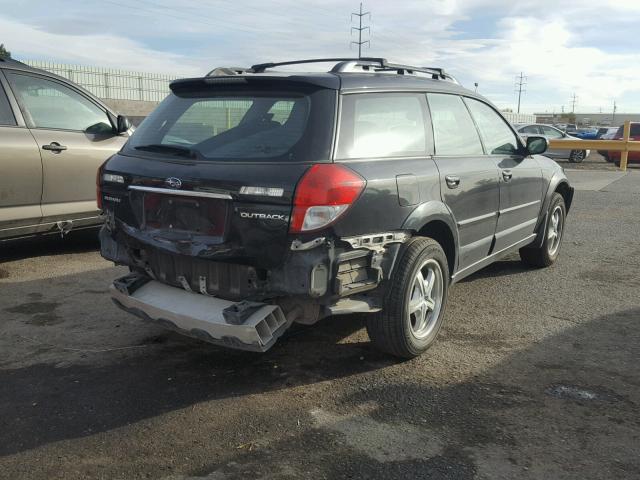 4S4BP62C387317784 - 2008 SUBARU OUTBACK 2. BLACK photo 4