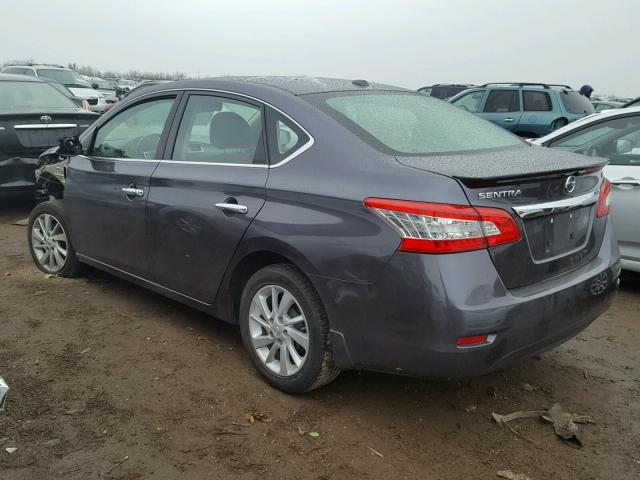 3N1AB7AP7FY350097 - 2015 NISSAN SENTRA S GRAY photo 3