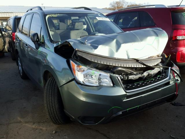 JF2SJABC5FH456798 - 2015 SUBARU FORESTER 2 GREEN photo 1