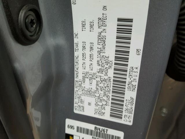 5TFUW5F10GX531049 - 2016 TOYOTA TUNDRA DOU SILVER photo 10