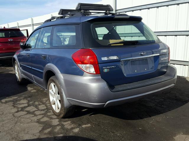 4S4BP61C997332812 - 2009 SUBARU OUTBACK 2. BLUE photo 3