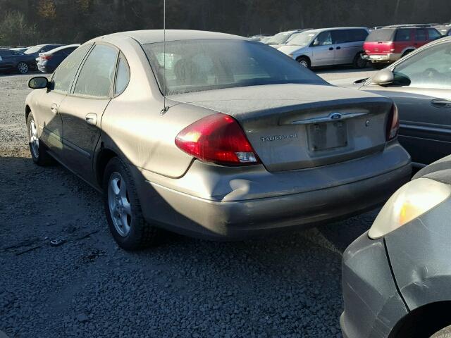 1FAFP53UX2A120361 - 2002 FORD TAURUS SE GRAY photo 3