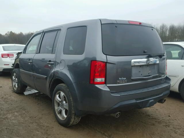 5FNYF4H47CB004343 - 2012 HONDA PILOT EX GRAY photo 3