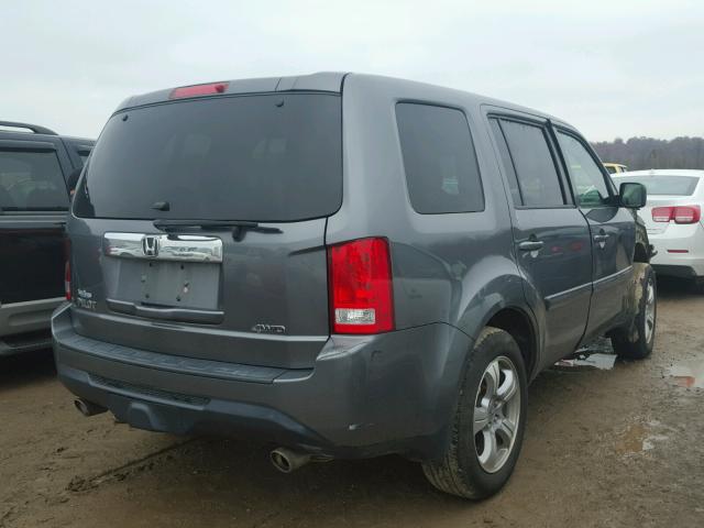 5FNYF4H47CB004343 - 2012 HONDA PILOT EX GRAY photo 4