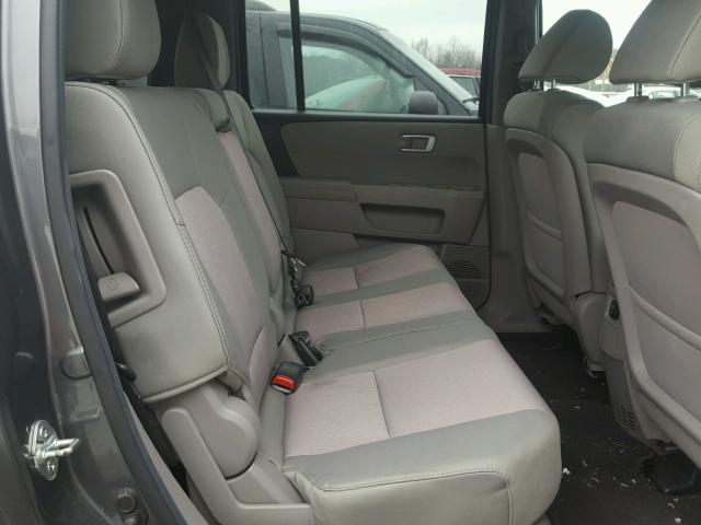 5FNYF4H47CB004343 - 2012 HONDA PILOT EX GRAY photo 6