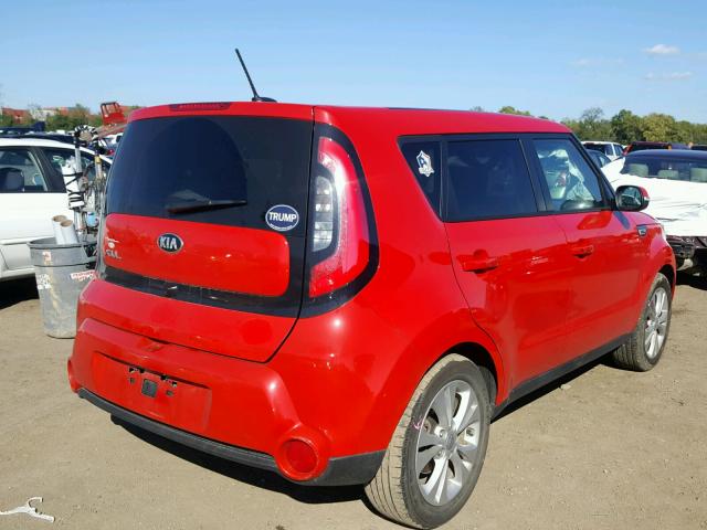 KNDJX3A51G7855125 - 2016 KIA SOUL ! RED photo 4