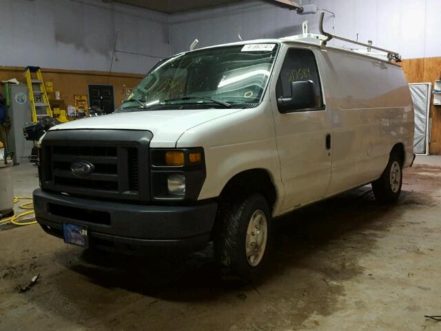 1FTNE1EL7ADA10146 - 2010 FORD ECONOLINE WHITE photo 2