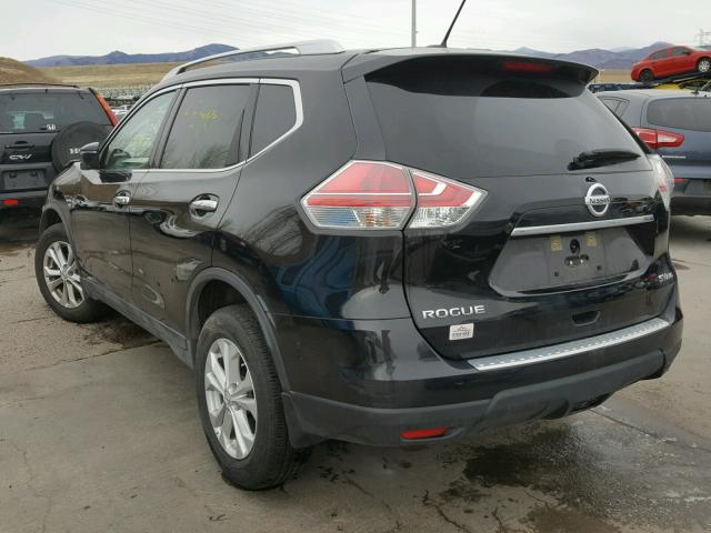 KNMAT2MV0GP659811 - 2016 NISSAN ROGUE S BLACK photo 3