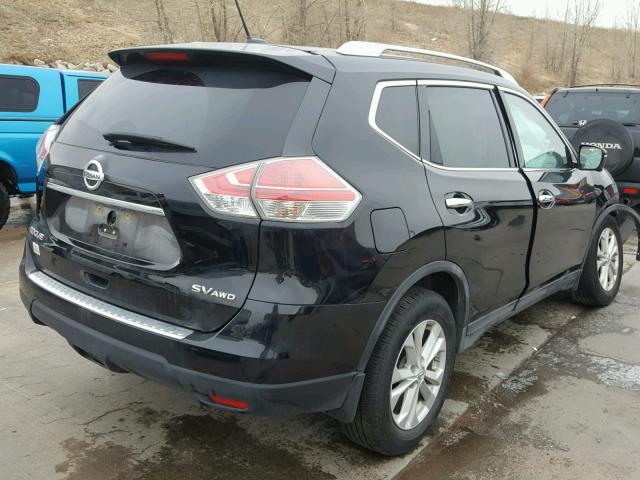 KNMAT2MV0GP659811 - 2016 NISSAN ROGUE S BLACK photo 4