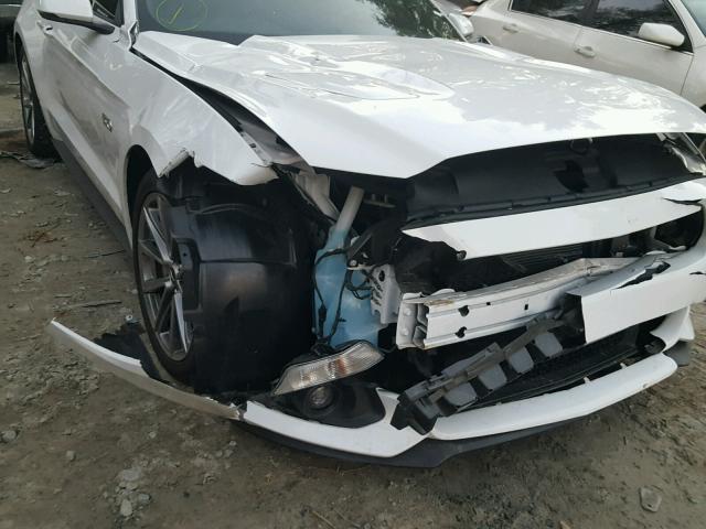 1FA6P8CF2F5335217 - 2015 FORD MUSTANG GT WHITE photo 9